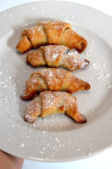 croissants, au chocolat, recette polonaise, rogaliki