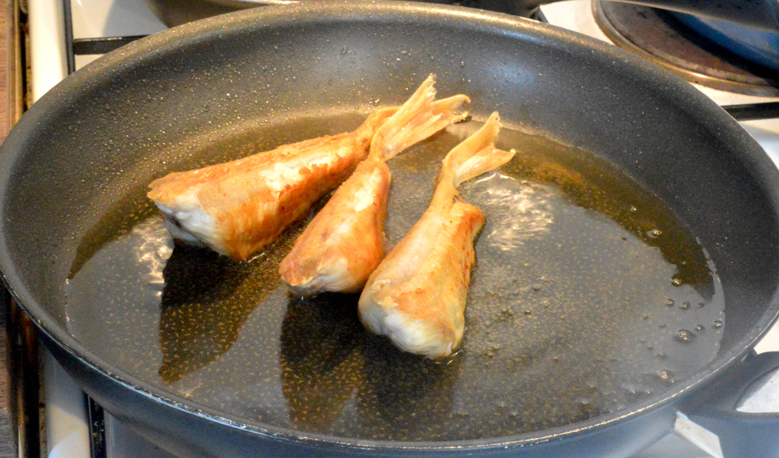 Grondin rouge frit - Pierogi à la Française