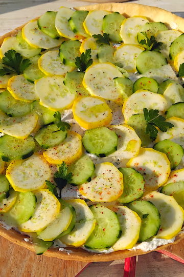 courgette, tarte, tarte aux courgettes